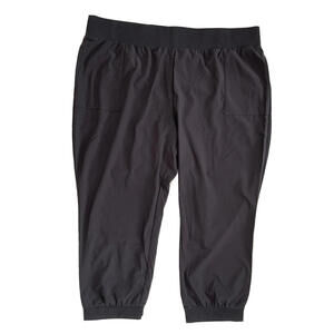 Z by Zella Womens  Pull on Hike Crop Pants Lightweight Black Size 1X